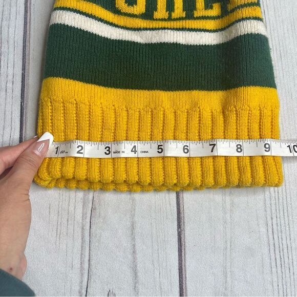 Retro Green Bay Packers NFL Green Yellow Warm Winter Cap Beanie - Picture 4 of 8